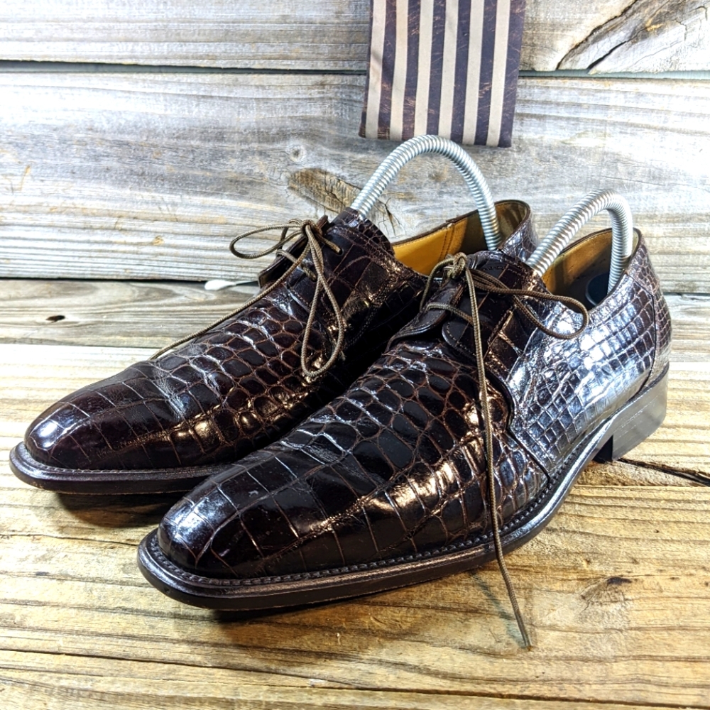 Mexlan platinum,Barcelona, oxford crocodile,s8, brown